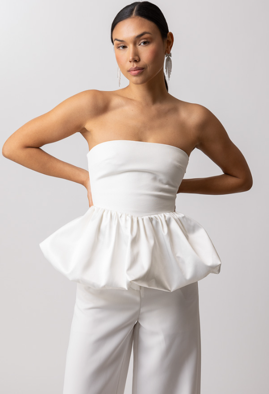 Designer Goldie Strapless Top