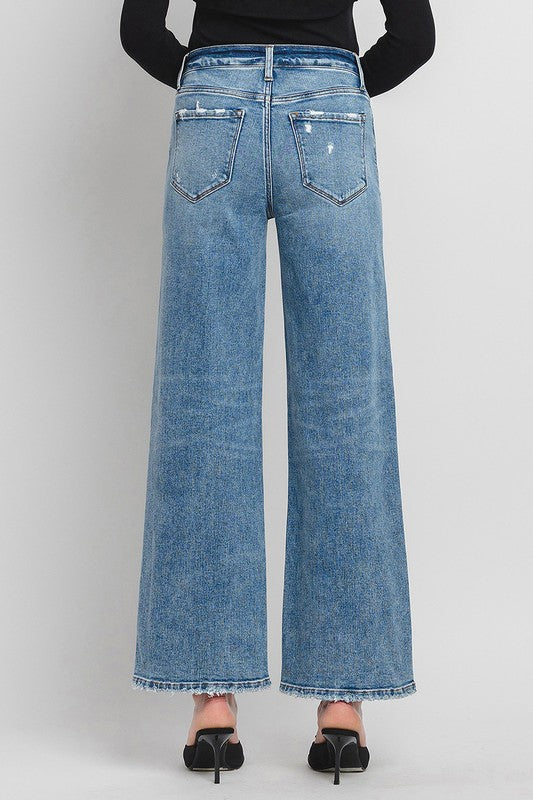 The Elbe River High Rise Wide Leg Denim