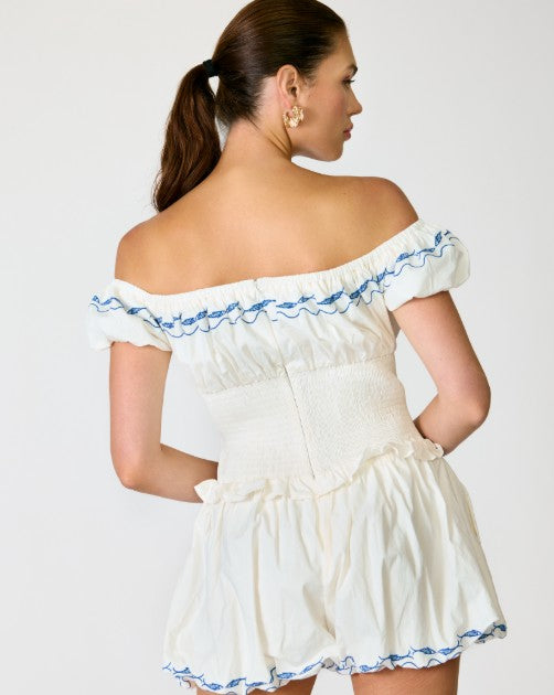 Designer Fish Detail Romper