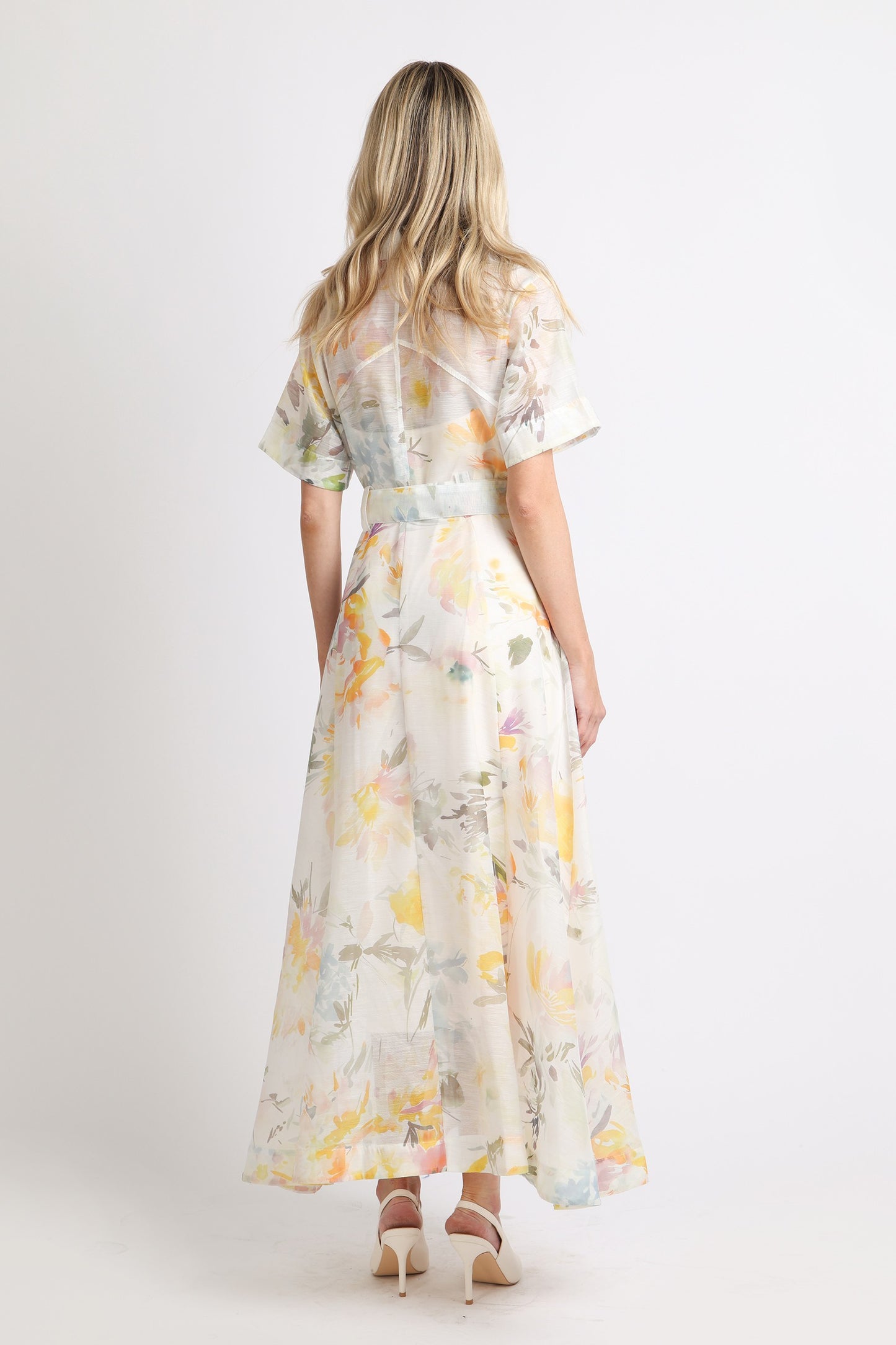 Floral Belt Dress