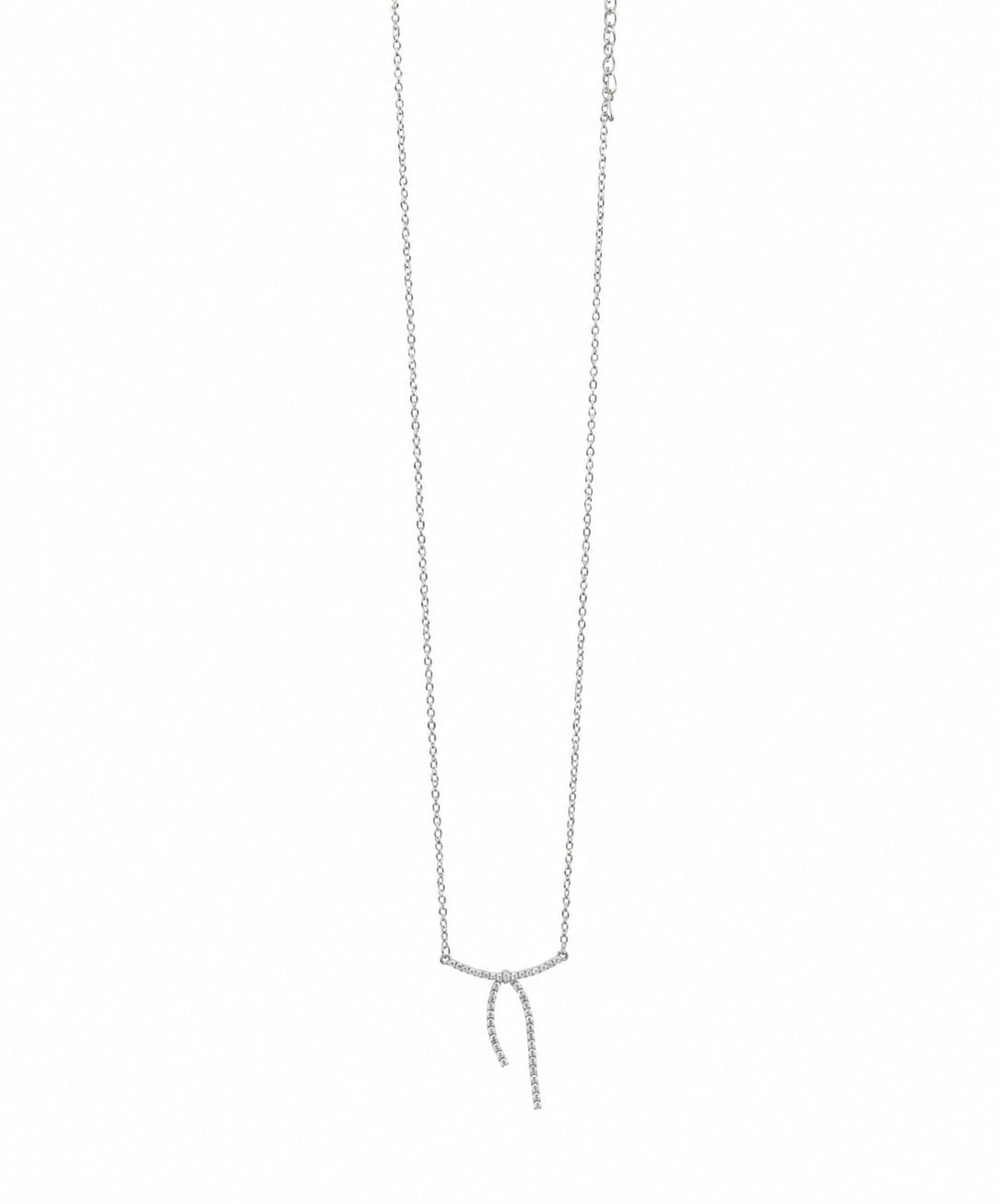 Necklace Bow Design Cubic Zirconia
