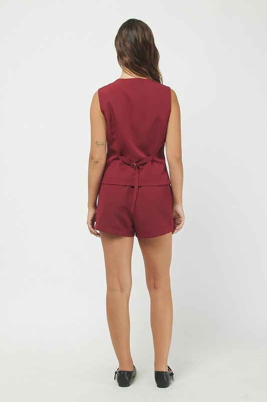 Burgundy Shorts