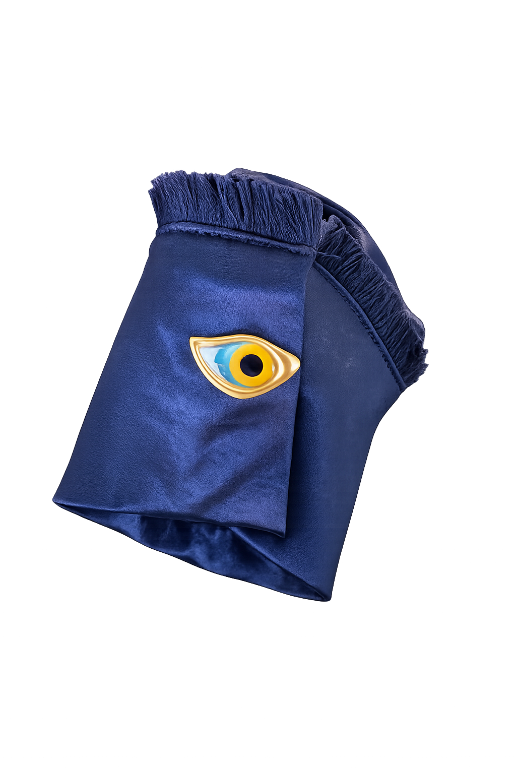 Satin Eye Button Dress