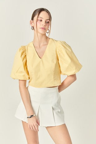 Oversized Puff Sleeve Top