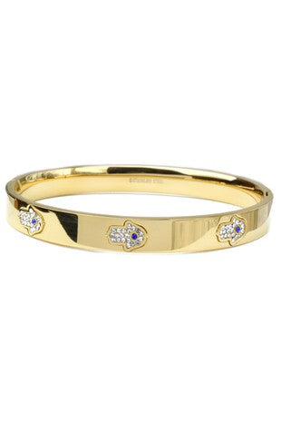 Cubic Zirconia Hamsa Bracelet #0792025