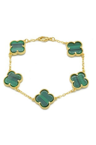 Clover Chain Bracelet Satinless Steel 7” +1” #70920252