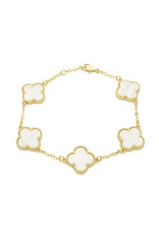 Clover Chain Bracelet Satinless Steel 7” +1” #70920252
