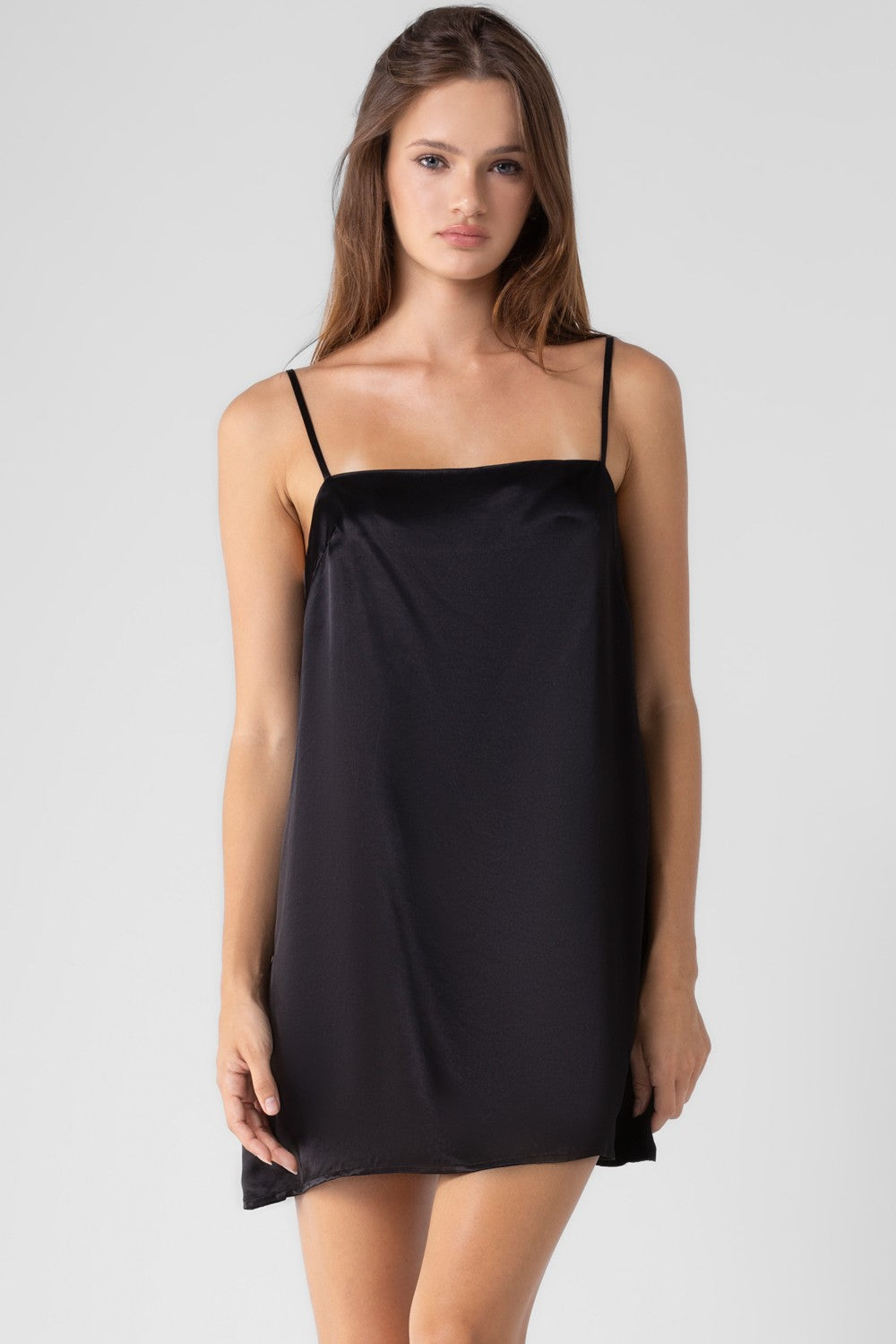 Satin Black Cami Dress