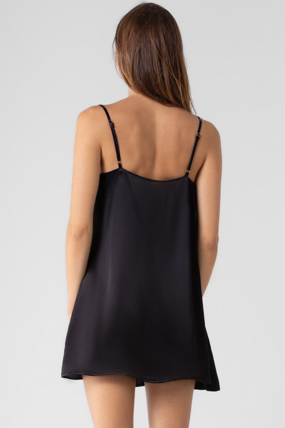 Satin Black Cami Dress
