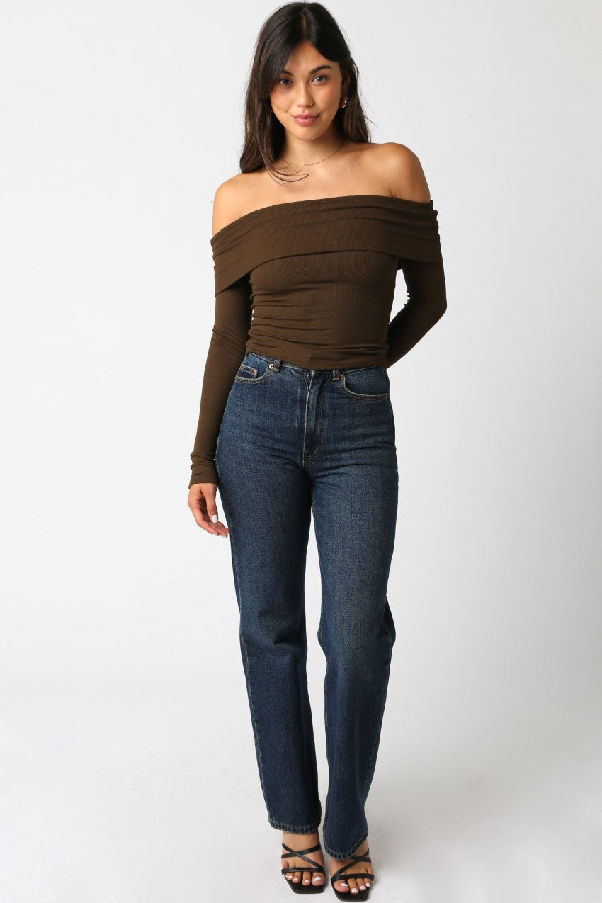 Knit Off The Shoulder Top