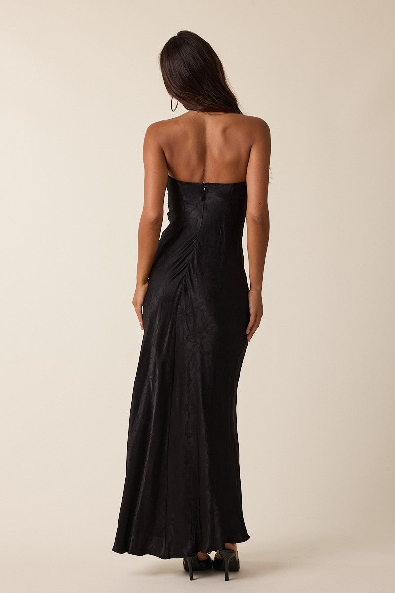 Night Out Satin Tube Dress