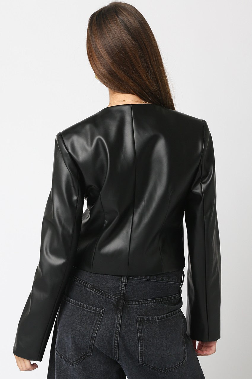 The Mia Faux Leather Jacket