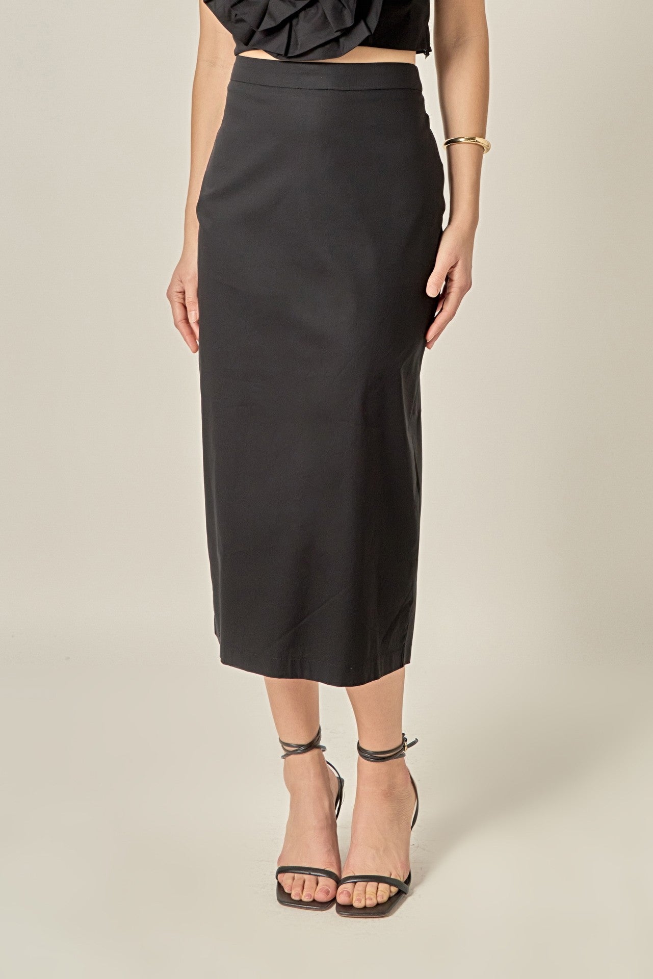 Black Midi Skirt