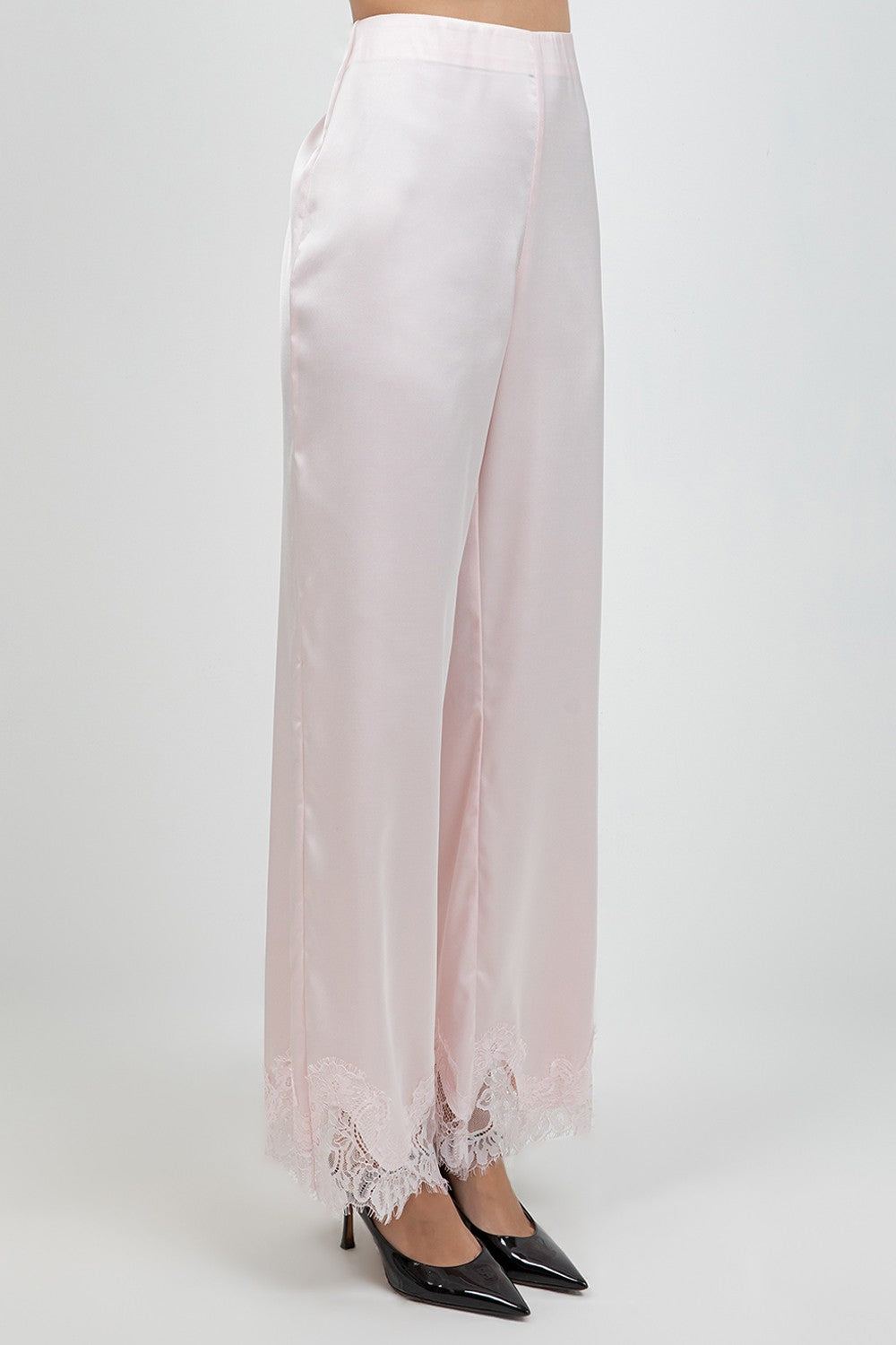 Lace Satin Pants