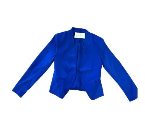Royal Blue Satin Blazer