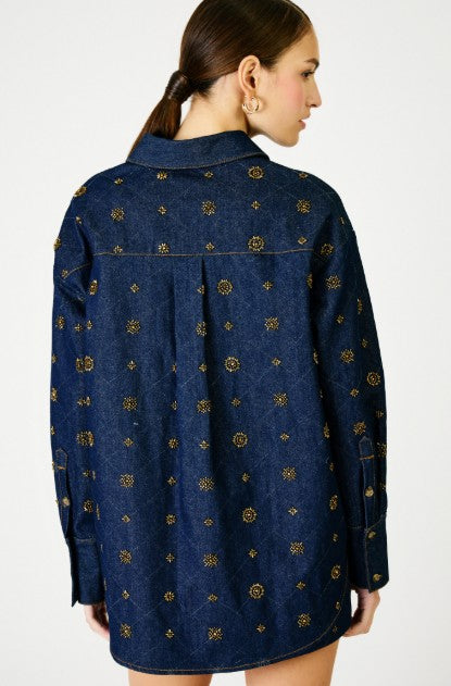 Denim Deet Shacket