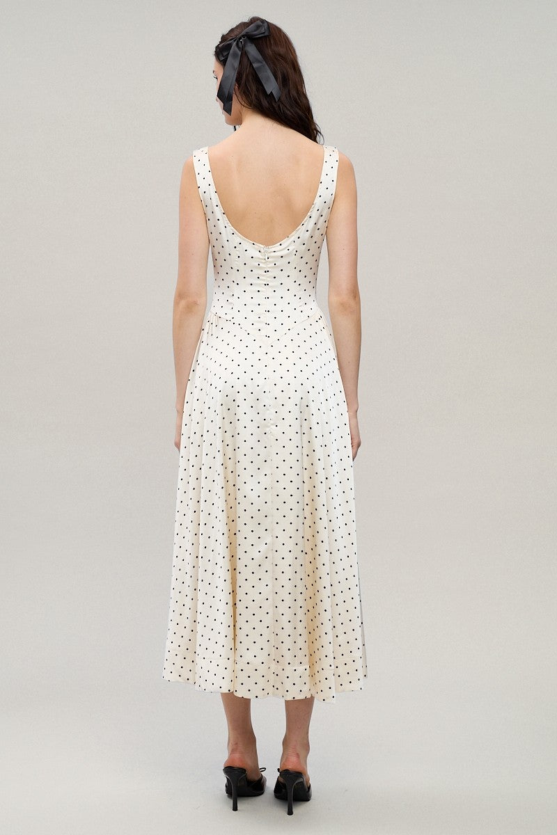 Polka Dot Midi Dress