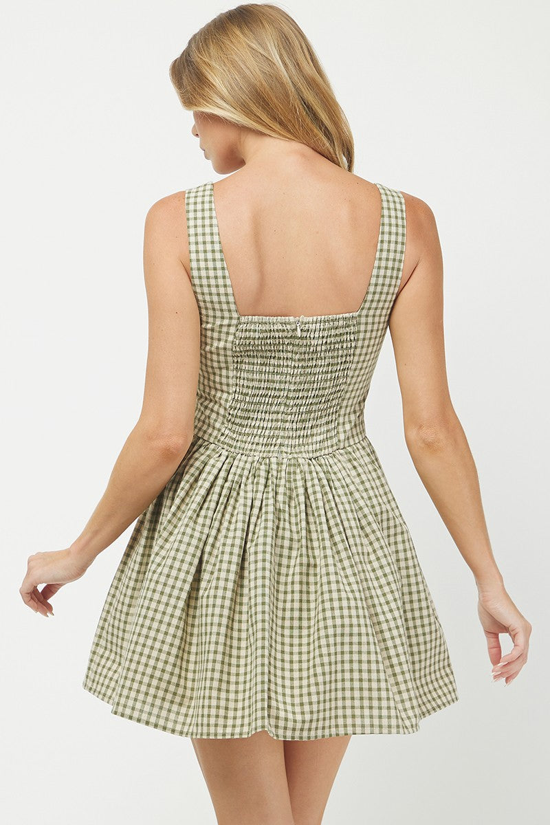 Gingham Mini Dress