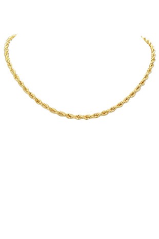 Gold Filled Rope Chain Necklace #10257