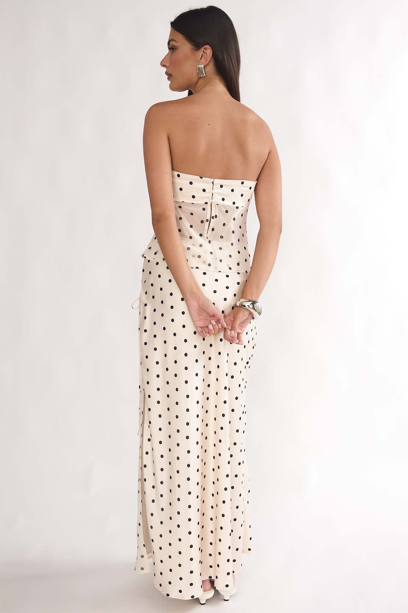 Polka Dot Top and Skirt Set