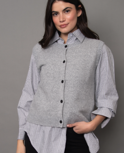 The Orillia Button Front Vest