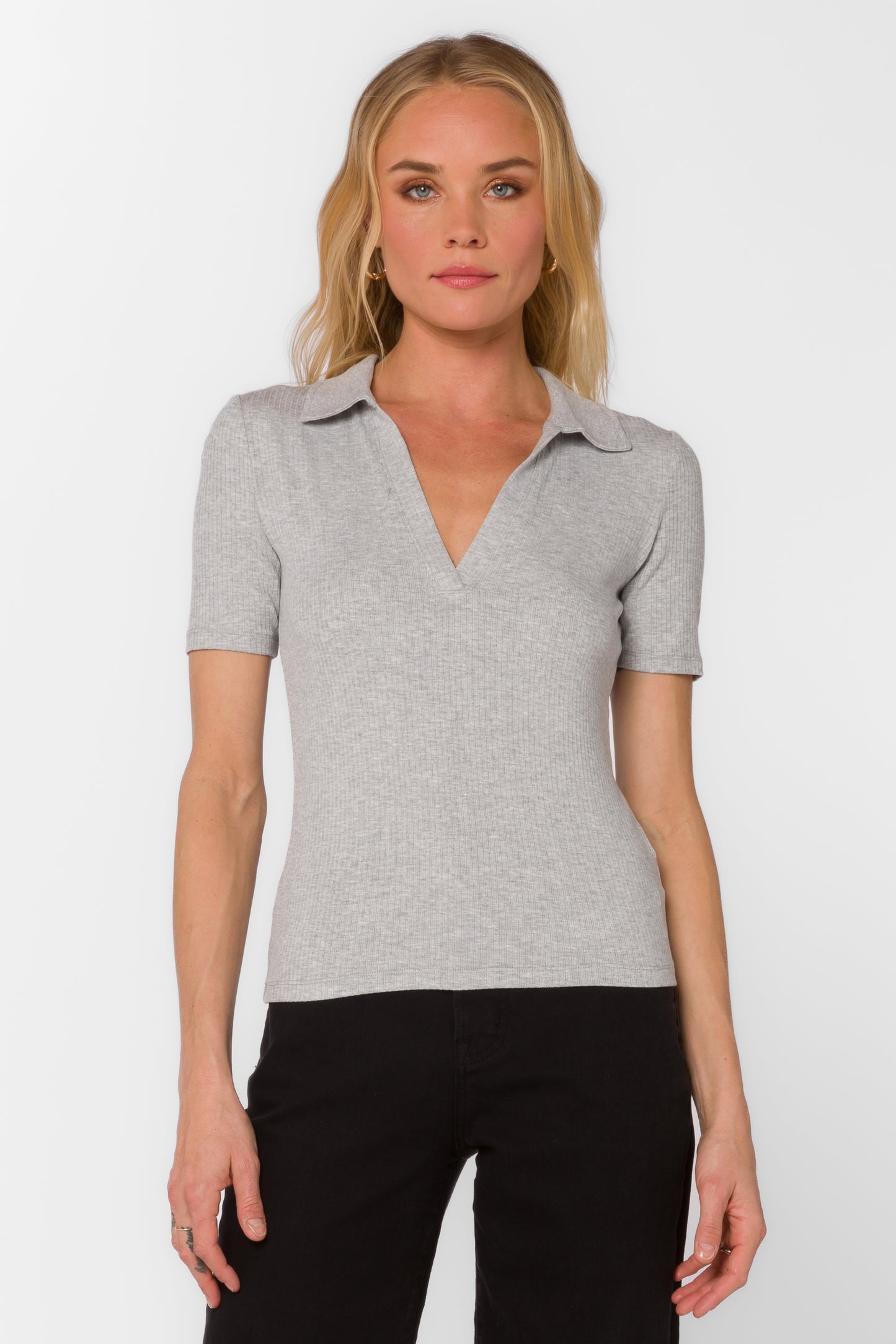 Velvet Heart Collar Top