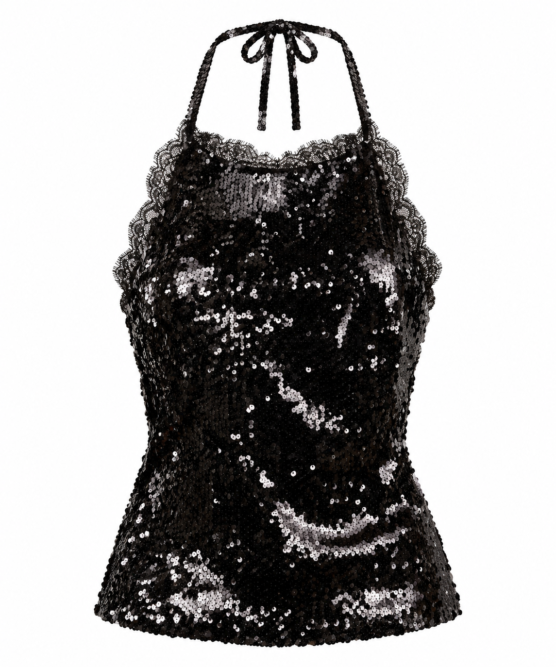 Sequin Halter Top