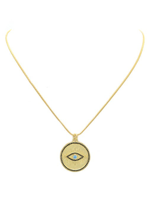 Third Eye Large Necklace Gold Filled #1000