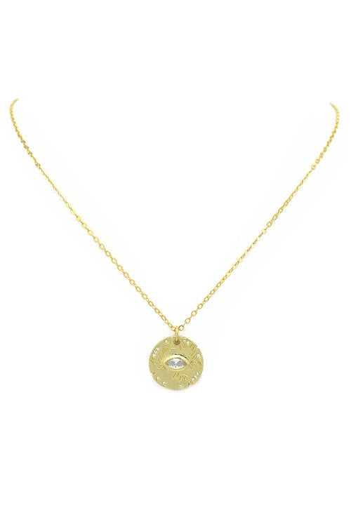 Third Eye Gold Filled Necklace #10011