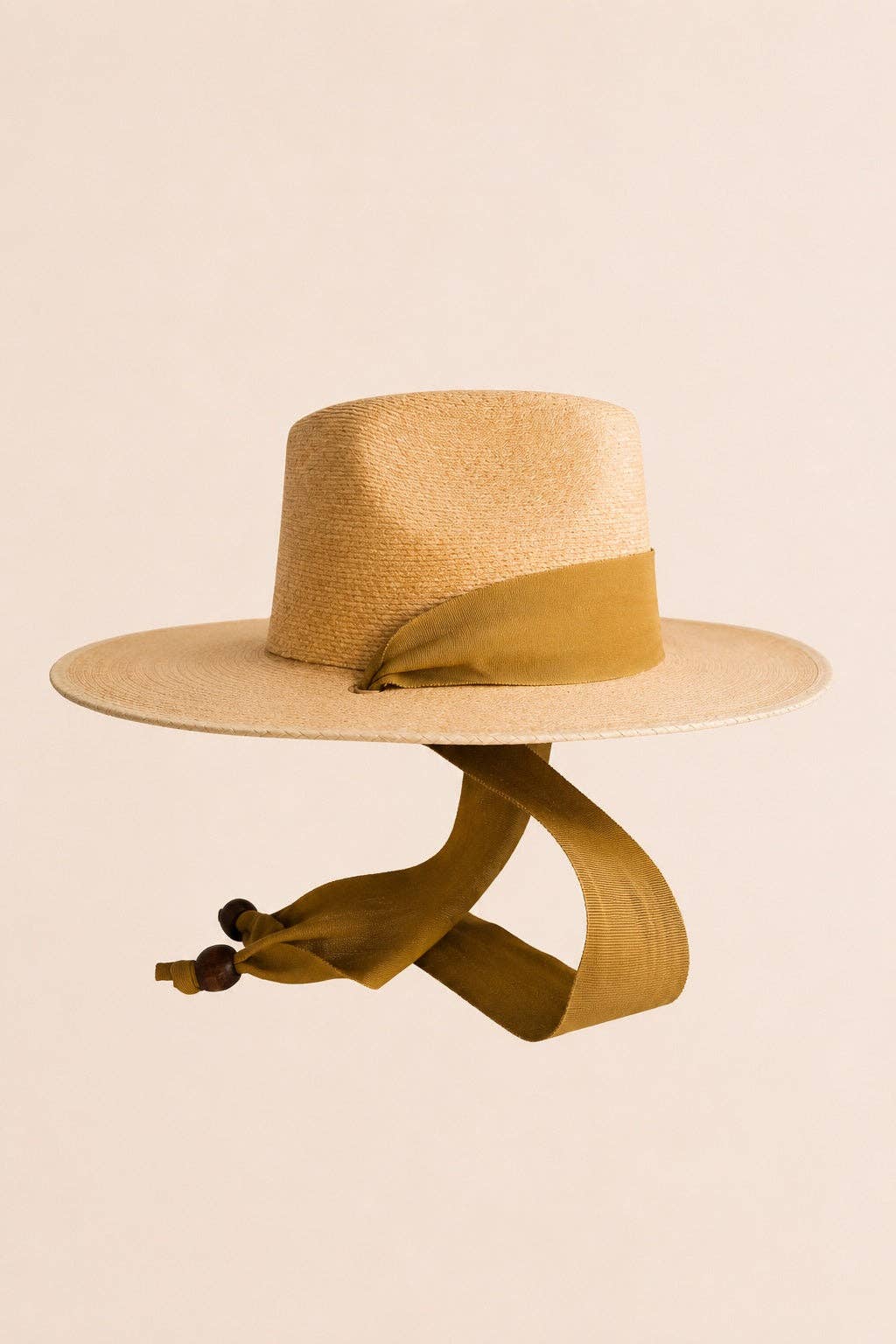 Leah Straw Western Crown Hat: Tan / M