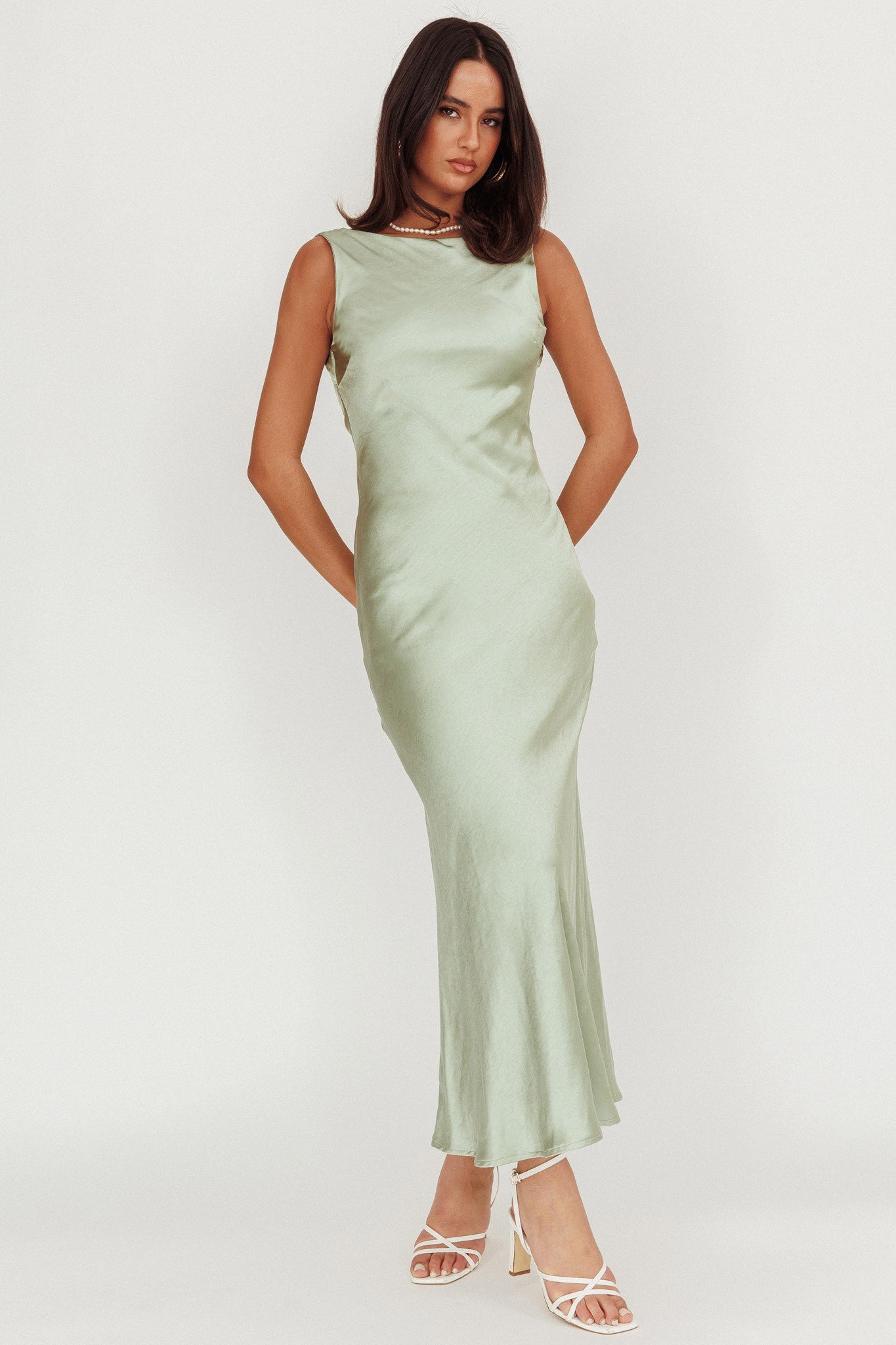 Satin Maxi Dress