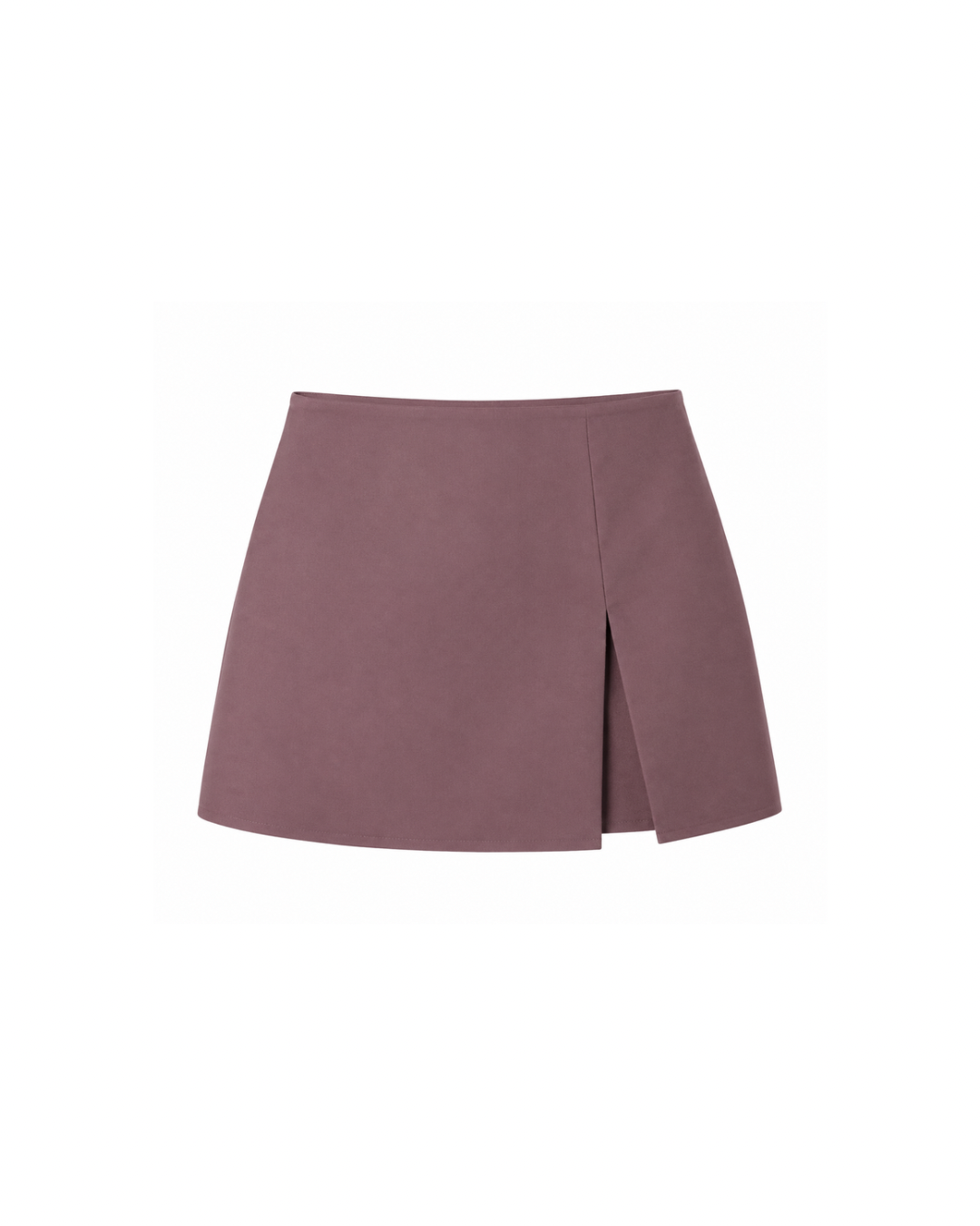 Brown Slit Skort