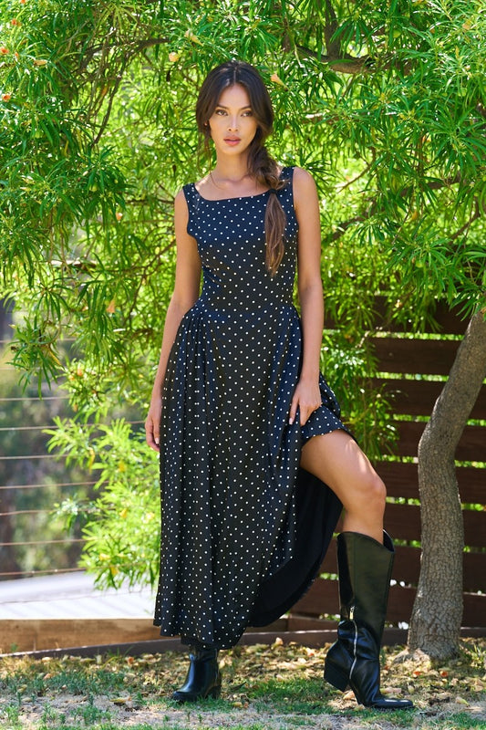 Polka Dot Midi Dress