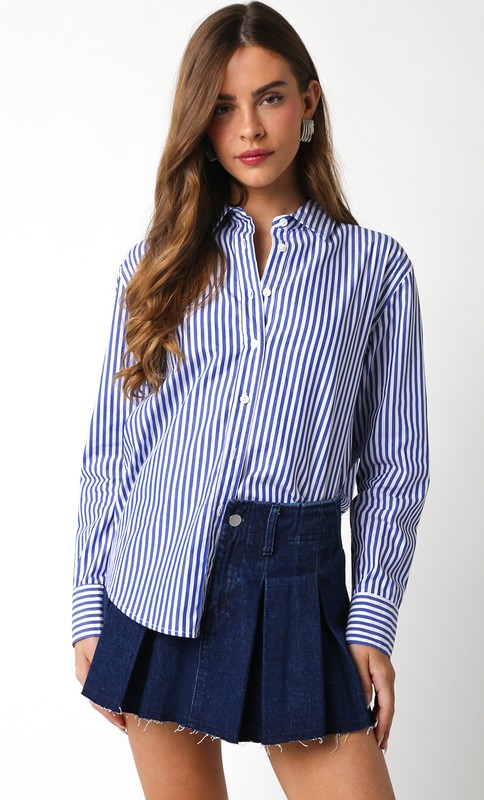 Blue Stripe Button-Down