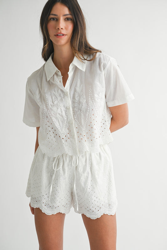 Eyelet Top