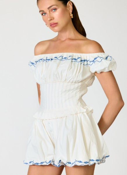 Designer Fish Detail Romper