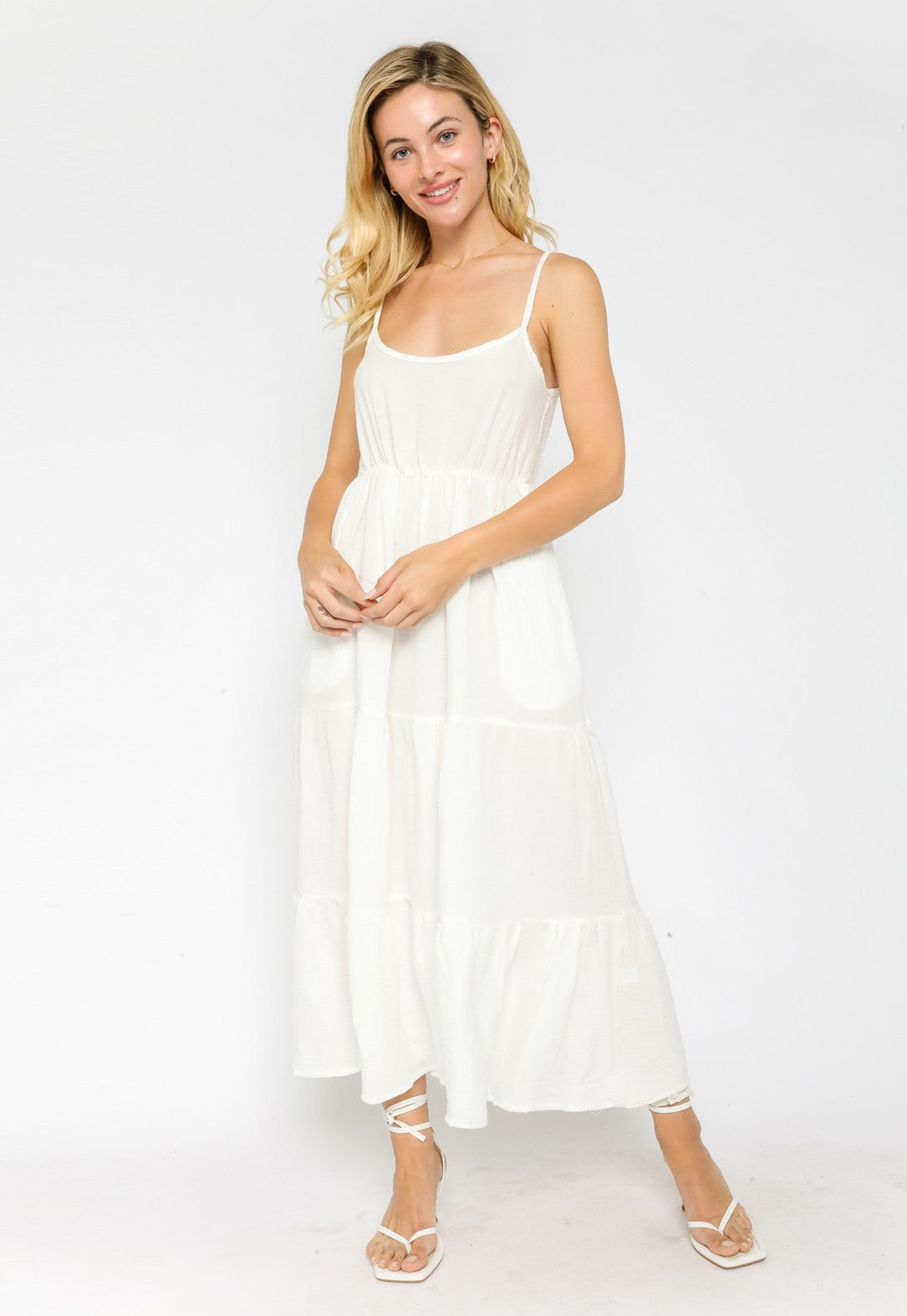 Gauze White Dress