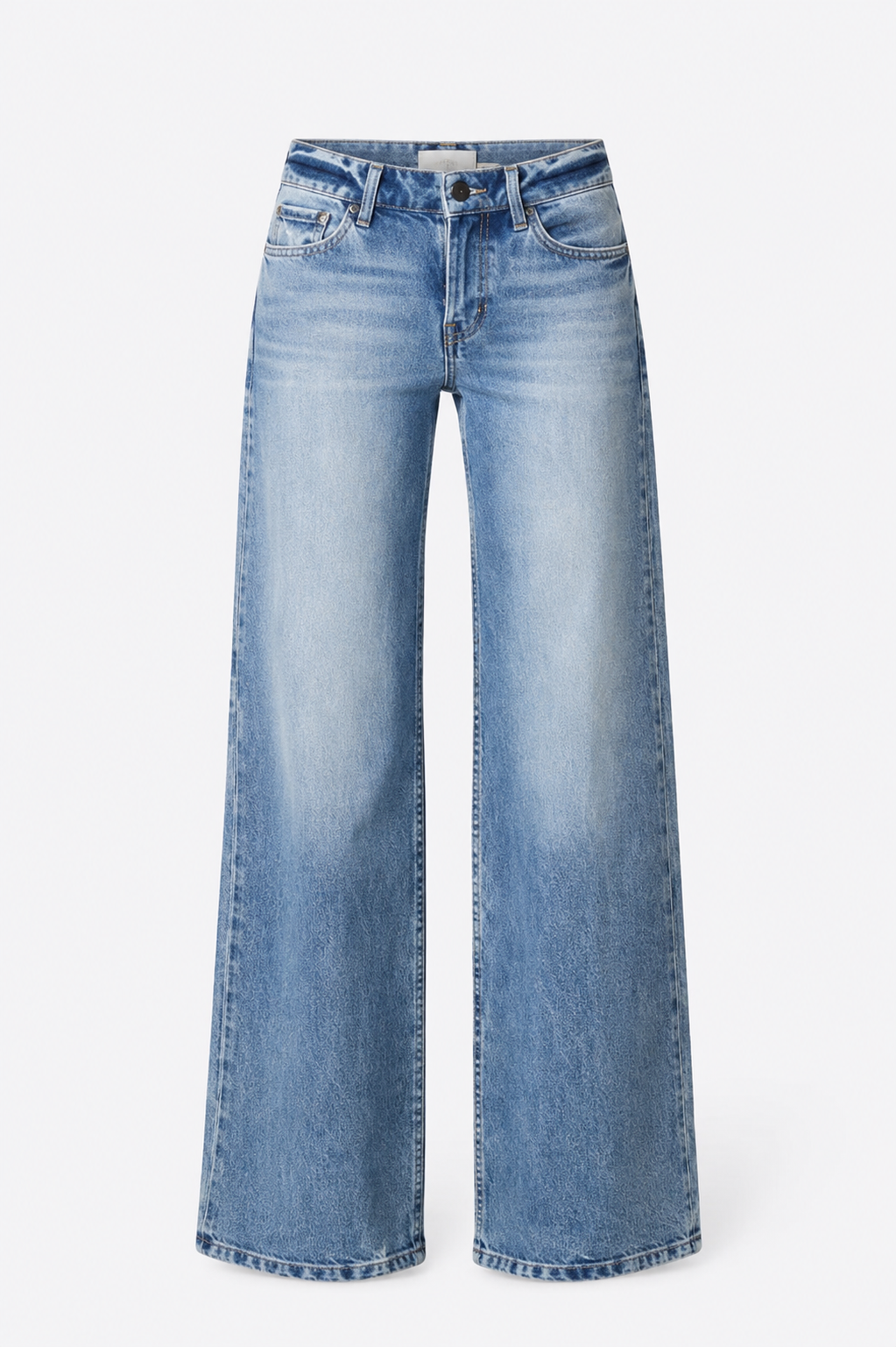 The Mid Rise Wide Leg Denim