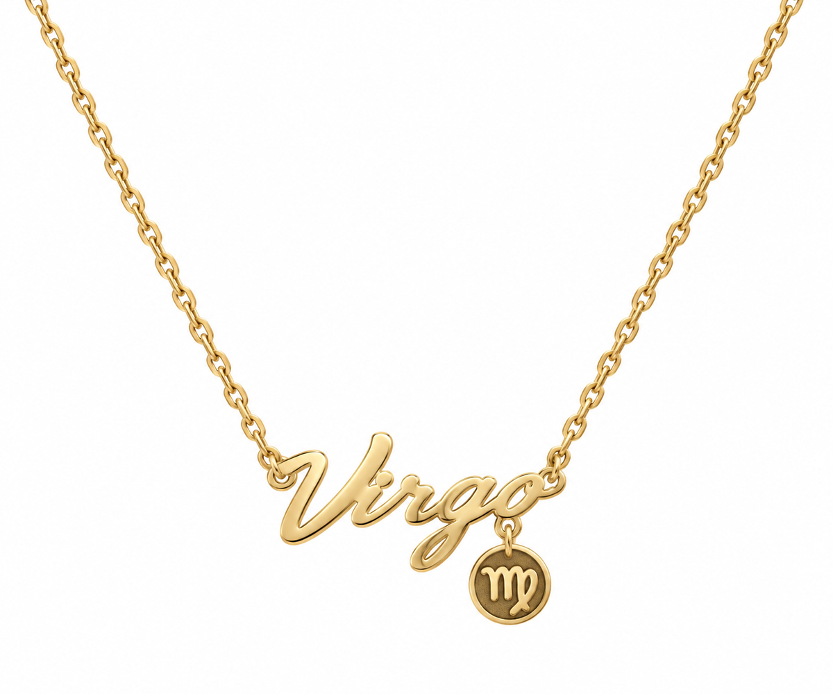 Necklace Zodiac Virgo Gold Dipped