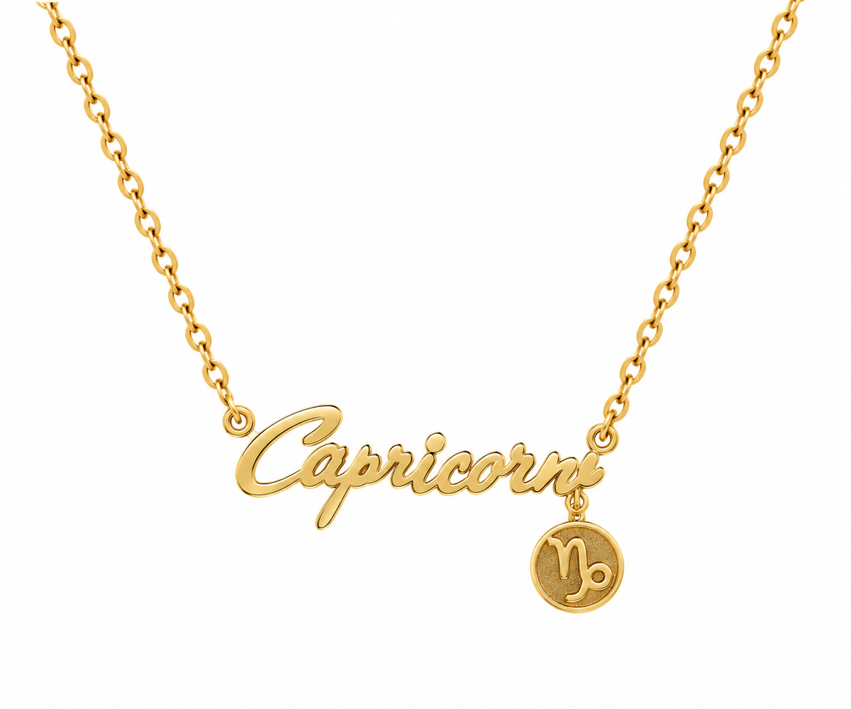 Necklace Zodiac Capricorn Gold Dipped
