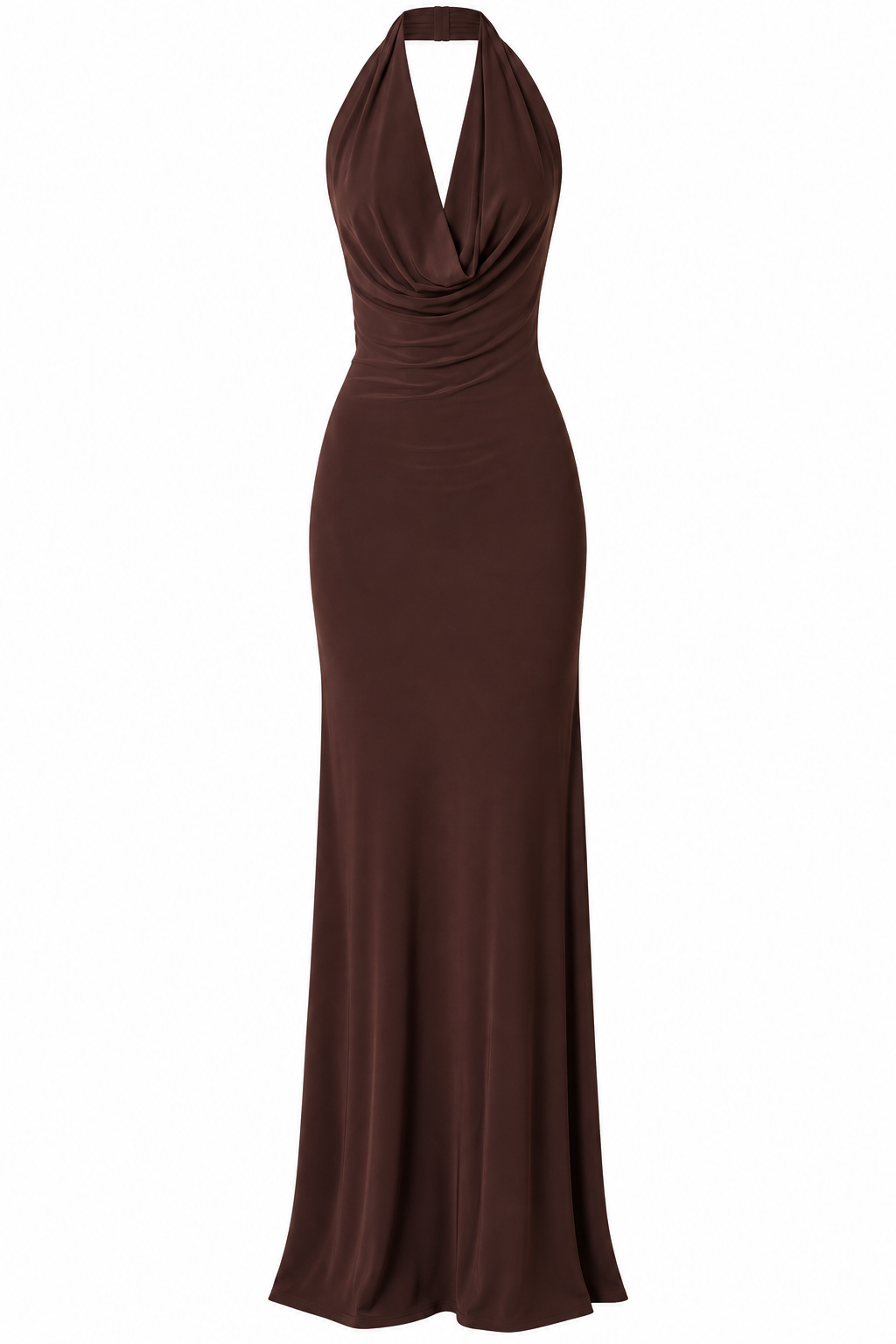 Open Back Halter Maxi Dress