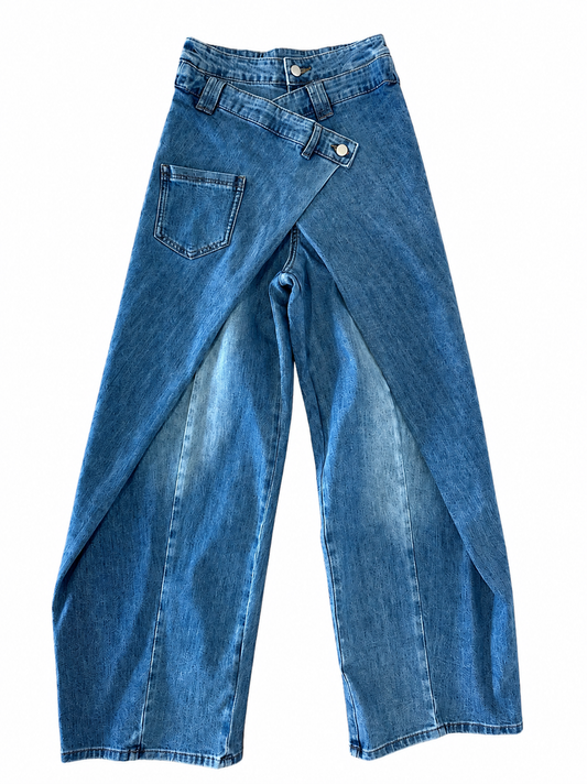 Twist Front Detail Denim