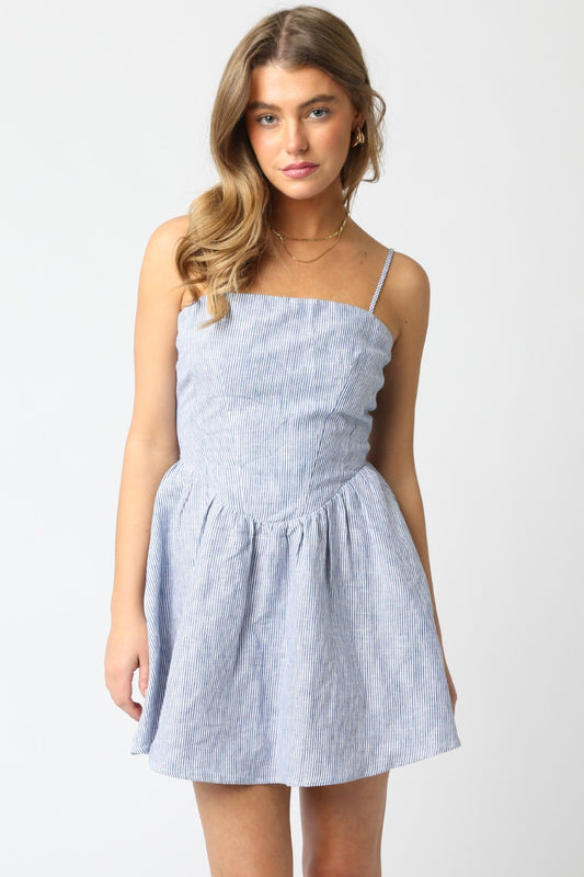 Linen Stripe Dress