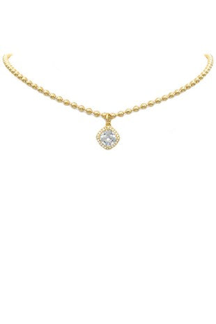 Gold Filled CZ Pendant Necklace #70920257
