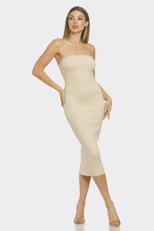 Casual Strapless Dress
