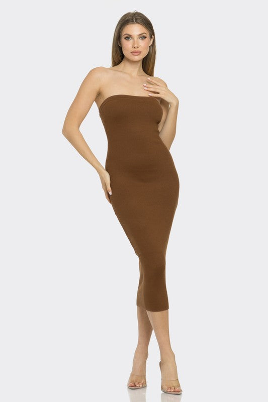 Casual Strapless Dress