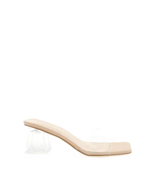The Xava Clear Block Heel
