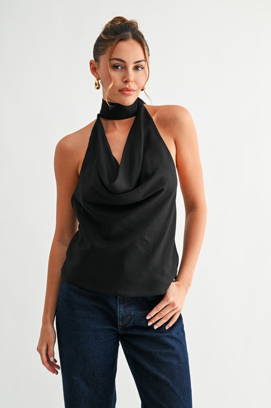 Satin Halter Top
