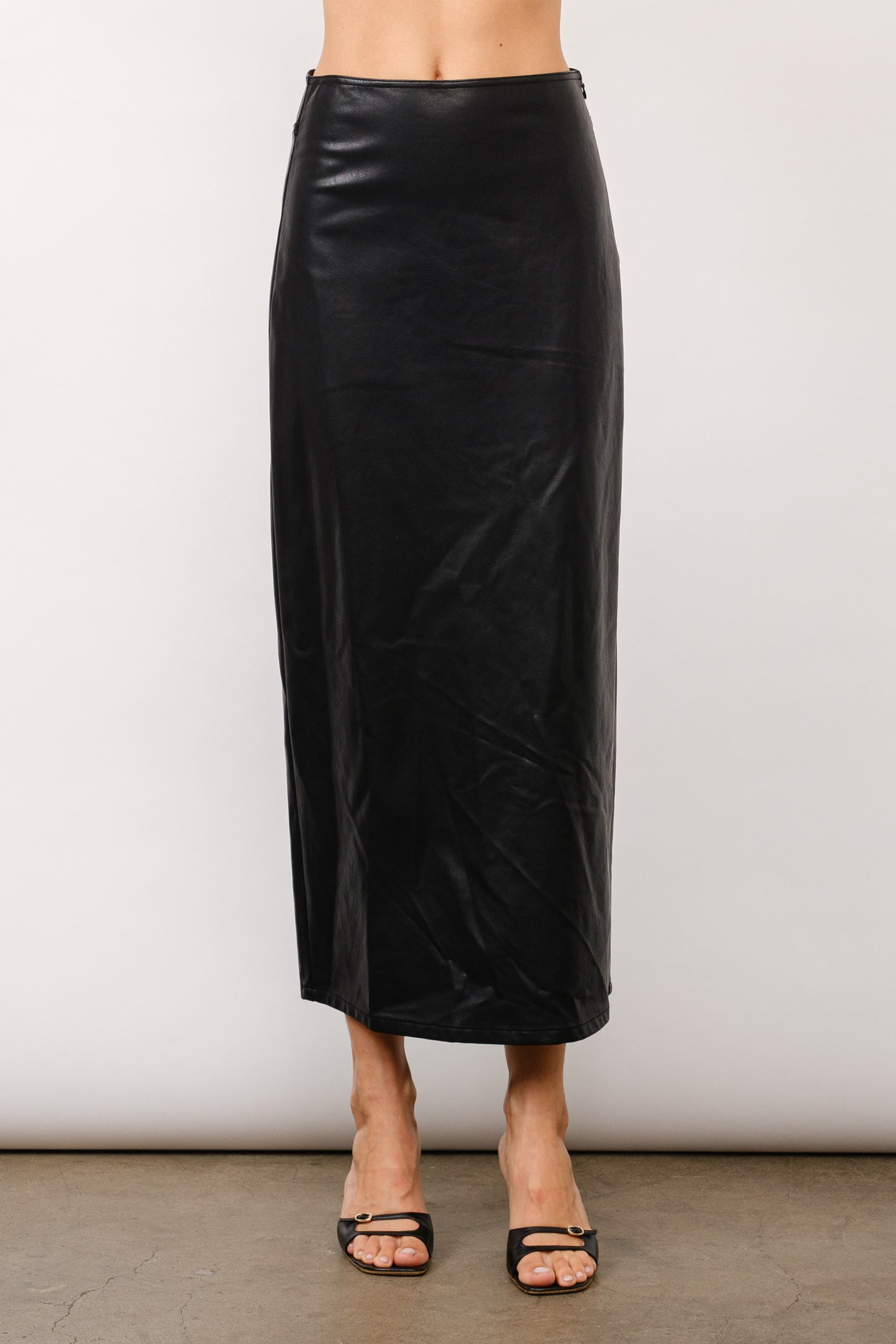 Faux Leather Skirt