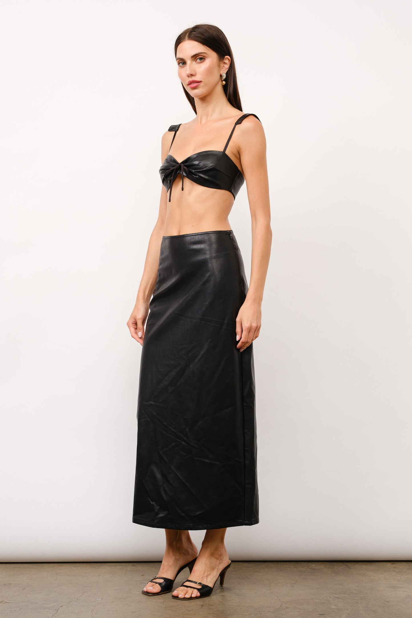Faux Leather Skirt